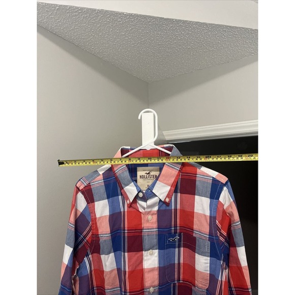 Hollister Plaid Button Up Shirt Size XL - Picture 8 of 9